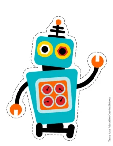 Decorações para festa de 6 robôs🤖
